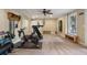 Basement home gym with Peloton bike and treadmill at 1240 Woodlawn Ne Dr, Marietta, GA 30068