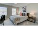 Bright bedroom with double bed, two nightstands, and large window at 3311 Cranston Ln, Kennesaw, GA 30144