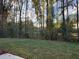 Spacious backyard with wooded area and grassy lawn at 3305 Cranston Ln, Kennesaw, GA 30144