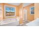 Bathroom with garden tub and walk-in shower at 255 Southshore Ln, Dallas, GA 30157