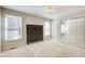 Bedroom with mirrored closet doors and chandelier at 1260 Lakehaven Pkwy, Mcdonough, GA 30253