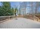 Spacious deck overlooking wooded backyard at 7570 Weston Club Dr, Suwanee, GA 30024