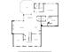 Main floor plan of a home with primary bedroom and kitchen at 7570 Weston Club Dr, Suwanee, GA 30024