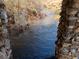View of creek through stone structure at 650 Kingston Highway, Kingston, GA 30145