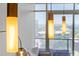Stylish kitchen pendant lighting with city views at 3630 Peachtree Ne Rd # 2005, Atlanta, GA 30326