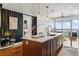 Modern kitchen with island, quartz countertops, and custom cabinetry at 3630 Peachtree Ne Rd # 2005, Atlanta, GA 30326