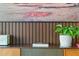 Mid-century modern media cabinet with record player and plant at 3630 Peachtree Ne Rd # 2005, Atlanta, GA 30326