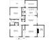 One-story home floor plan featuring two bedrooms, one bath, and bonus room at 2669 Blount St, Atlanta, GA 30344