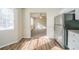 Kitchen view into living room, featuring stainless steel appliances at 1129 Winston Dr, Decatur, GA 30032