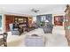 Spacious living room boasts dark wood built-ins and a unique stone fireplace at 837 Pine Ridge Dr, Lawrenceville, GA 30043