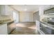 Eat-in kitchen with white cabinets and stainless steel appliances at 1583 Tanager Cir, Decatur, GA 30032
