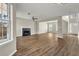 Spacious living room featuring hardwood floors and a fireplace at 3029 Oakvale Hts, Decatur, GA 30034