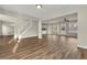 Bright living room with hardwood floors and access to kitchen at 3029 Oakvale Hts, Decatur, GA 30034