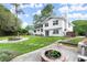 Backyard featuring a firepit and patio at 855 Riverbend Sw Dr, Lilburn, GA 30047