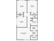 Upstairs floorplan with bedrooms, closets, primary bedroom, primary bathroom, and bathrooms at 855 Riverbend Sw Dr, Lilburn, GA 30047