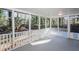 Relaxing screened porch with wooded views at 7715 Ryefield Dr, Sandy Springs, GA 30350