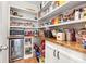 Well-organized pantry with ample shelving for storage at 91 Harris St, Buford, GA 30518