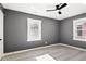 Bright bedroom with grey walls, hardwood floors and windows at 2007 North Nw Ave, Atlanta, GA 30318