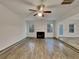 Living room with hardwood floors, fireplace and lots of natural light at 129 Baywood Xing, Hiram, GA 30141