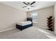 Charming bedroom with a twin-sized bed and built-in shelves at 4705 Sanderling St, Cumming, GA 30041