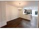 Bright dining room with hardwood floors and chandelier at 18 Peachtree Ne Ave # 1, Atlanta, GA 30305