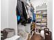 Spacious coat closet with shelving and hanging space at 1 Ganel Ln, Alpharetta, GA 30009