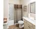 Main bathroom with double sink vanity and shower/tub combo at 3155 Boldmere Se Trl # 3, Smyrna, GA 30080