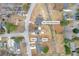 Aerial view of property showing house, shed, hot tub, and lot size in a residential area at 3734 N Camp Creek Sw Pkwy, Atlanta, GA 30331