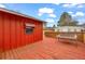 Spacious deck with attached shed and table at 3734 N Camp Creek Sw Pkwy, Atlanta, GA 30331