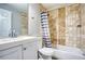 Clean bathroom, featuring tile shower and bathtub at 6414 Wedgewood Trce, Tucker, GA 30084