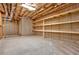 Unfinished basement with built-in shelving at 5288 East Cherokee Dr, Canton, GA 30115