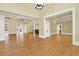 Open great room with hardwood floors and high ceilings at 5288 East Cherokee Dr, Canton, GA 30115