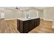 Large kitchen island with seating and a sink at 5288 East Cherokee Dr, Canton, GA 30115