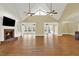 Bright and airy living room with hardwood floors and high ceilings at 5288 East Cherokee Dr, Canton, GA 30115