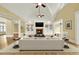 Living room with hardwood floors, fireplace, and built-in shelving at 5288 East Cherokee Dr, Canton, GA 30115