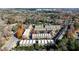 Community of townhouses, aerial view at 25 High Gate Trl, Decatur, GA 30030