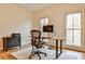 Bright home office with large windows and ergonomic chair at 25 High Gate Trl, Decatur, GA 30030