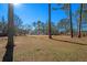 Spacious backyard with mature trees and privacy at 8951 Country Club Dr, Douglasville, GA 30134