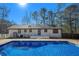 Inviting in-ground pool with spacious backyard at 8951 Country Club Dr, Douglasville, GA 30134