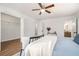 Bedroom with walk-in closet and ensuite bathroom at 8951 Country Club Dr, Douglasville, GA 30134