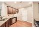 Modern kitchen with stainless steel appliances and granite countertops at 1600 Watercress Se Ct, Mableton, GA 30126