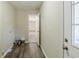 Laundry area with vinyl flooring and access to basement at 4312 Pleasant Forest Dr, Decatur, GA 30034