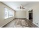 Spacious living room with hardwood floors and ceiling fan at 4312 Pleasant Forest Dr, Decatur, GA 30034