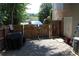 Private backyard with double gates and storage at 162 Gainesborough Dr, Dallas, GA 30157