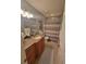 Clean bathroom with updated vanity and shower at 906 Westland Sw Dr, Marietta, GA 30064