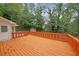 Spacious wooden deck perfect for outdoor entertaining at 1529 Bell Flower Ct, Stone Mountain, GA 30088