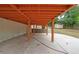 Covered patio area under deck, providing shade and extra space at 1529 Bell Flower Ct, Stone Mountain, GA 30088