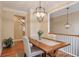 Elegant dining room with hardwood floors and chandelier at 1506 Lavista Proper Cir, Decatur, GA 30033