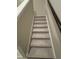 Carpeted staircase with white walls and a dark wood handrail at 1346 Lucan Ln # Wc227, Lawrenceville, GA 30043