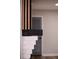 Close-up view of the fireplace with modern wood paneling at 3421 Fawn Trl, Marietta, GA 30066